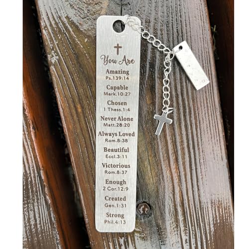 Bible Bookmarks Book Markers, Metal Christian Bookmark Gift Accessories (Ps. 139:14) - style: Ps. 139:14