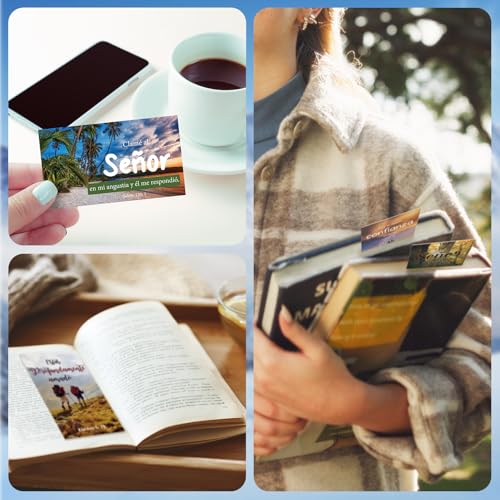 240 Pcs Spanish Bible Verse Cards Greeting Christian,Landscape - style: Landscape
