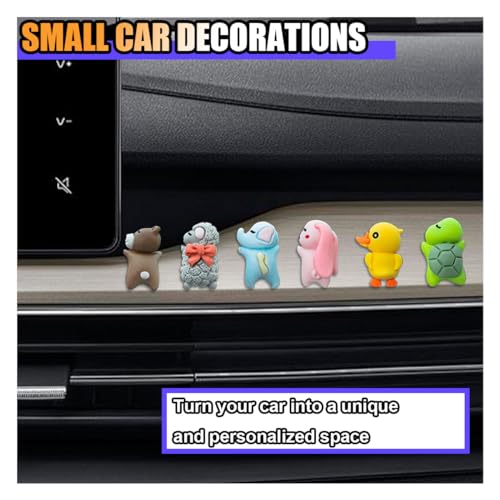 6PCS Car Navigator Screen Ornaments, Dashboard Ornaments, Funny Display Decoration, Interior Decoration Ornament Accessories for Women (Sleeping Animals) - size: Sleeping Animals