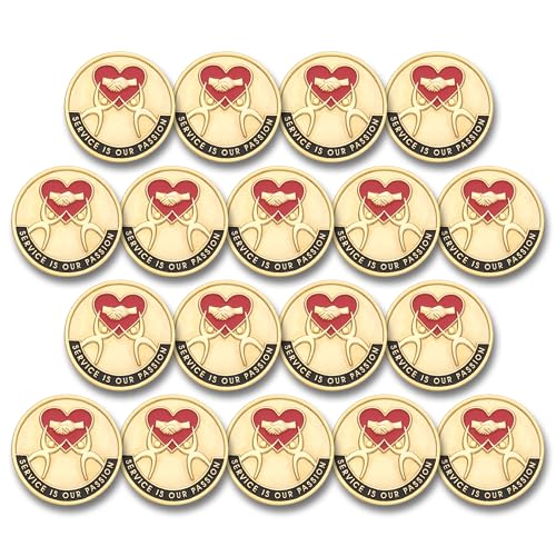SHOP AWARDS AND GIFTS Service Recognition Lapel Pins - style: Service is Our Passion (Pack of 18)