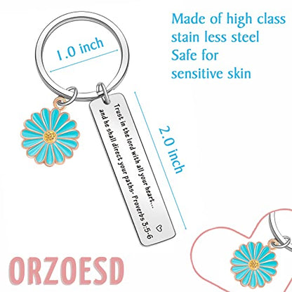 Christian Keychain For Women Bible Keychain Faith Based Gifts Biblical Gifts For Women Encouragement Jewelry