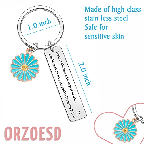 Christian Keychain For Women Bible Keychain Faith Based Gifts Biblical Gifts For Women Encouragement Jewelry