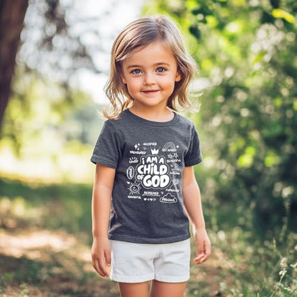 IAM A Child of God Christian Shirts for Kids Toddler Jesus Religious Tee Tops Bible Verse Clothes 2-7 Years - color: Child of God#2, size: 5T