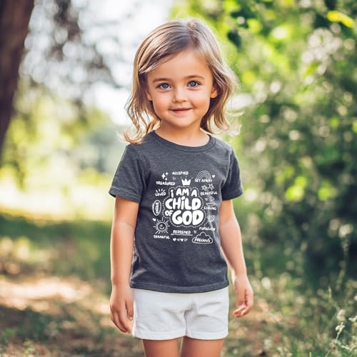 IAM A Child of God Christian Shirts for Kids Toddler Jesus Religious Tee Tops Bible Verse Clothes 2-7 Years - color: Child of God#2, size: 4T