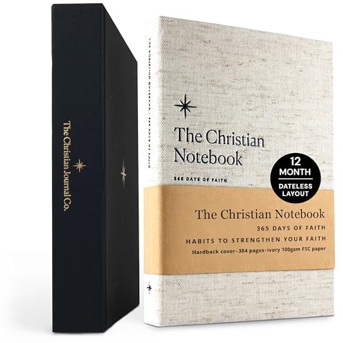 365 Days Of Faith Notebook, Prayer & Bible Study Notebook For Women And Men, Christian Journal In Gift Box (Cotton Hardback) - color: Cotton Hardback
