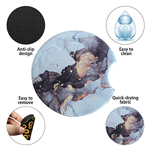 Moly Magnolia 2 Pack 2.75 Inch Car Cup Holder Coasters, Style L - color: Style L