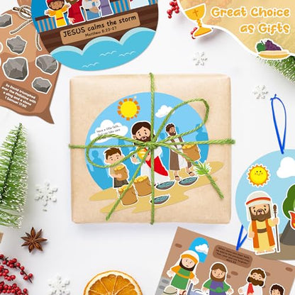 BWkoss 36Set Religious Sunday School Crafts for Kids Sunday School Supplies