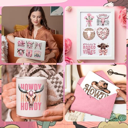 20 Sheets Western Cowgirl UV DTF Cup Wrap Transfer Stickers - style: Western Cowgirl