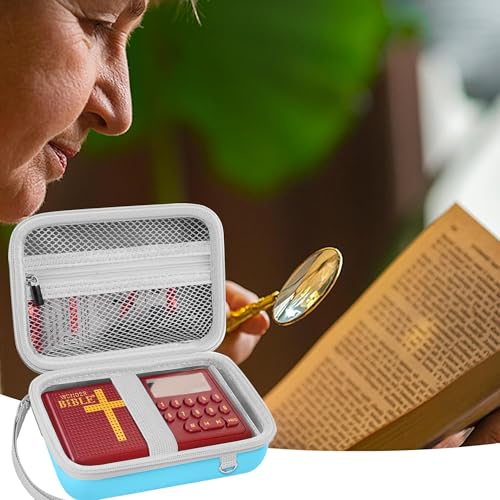 Leayjeen Travel Carry Case for Audio Bible Player - Blue - color: Blue