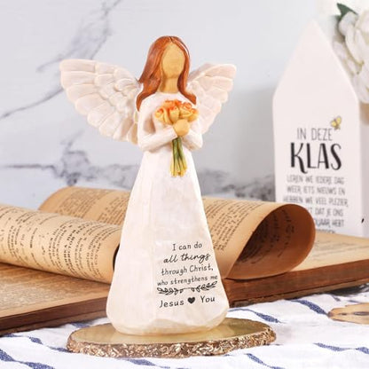 Christian Gifts for Women, 5.5" Resin Angel Figurines - Religious Gifts - color: Christian Gifts