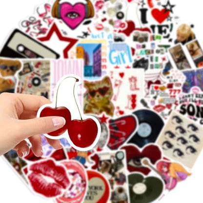 DothRayan Aesthetic Downtown Girls Stickers Pack, 100Pcs Cool Trendy Y2K Stickers for Water Bottle Funny Waterproof Sticker for Teens Adults Vinyl Decals for Laptop Skateboard Party Supplies - color: Downtown Girls a