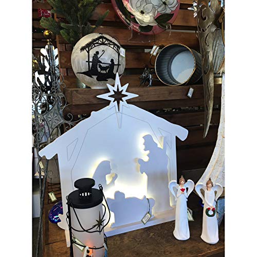 Evergreen Garden Beautiful Decorative Nativity LED Garden Statue - 5 x 28 x 28 Inches Fade and Weather Resistant Indoor/Outdoor Decoration for Homes, Yards and Gardens