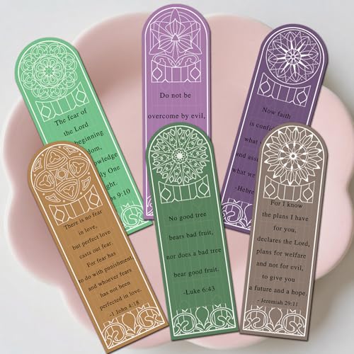30 Pcs Reading Motivation Bookmarks, Ticket Style,Bible Verses Designs, Colorful Assorted (Bible Verses) - color: Bible Verses