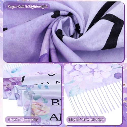 Hercicy Christian Prayer Shawl for Women, Floral Scripture Prayer Scarf