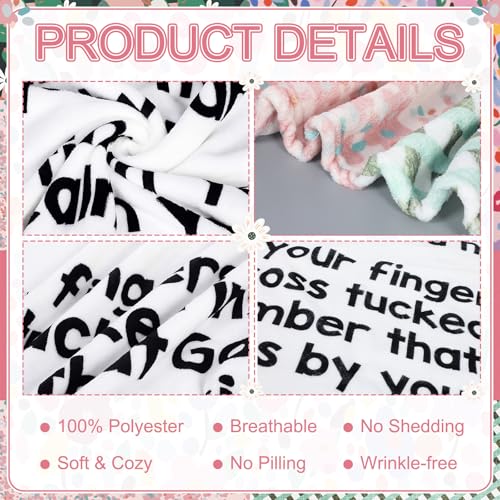 Prayer Quilt Christian Gifts for Women Blanket 60" x 50", Prayer Quilt