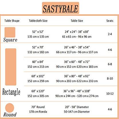 SASTYBALE Jacquard Tablecloth Rectangle 60 x 84 Inch Beige Waterproof - color: Beige, size: 84" x 60" (Rectangular)