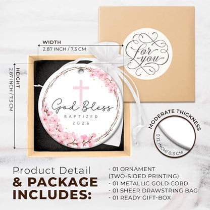 ZAGKOO Baptism Gifts for Girls - Christening Gifts for Girls - color: Baptized Girl