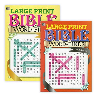 BAZIC Products Large Print Bible Word Finds Puzzle Book, 48-Case - size: 48-Pack