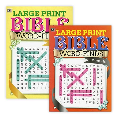 BAZIC Products Large Print Bible Word Finds Puzzle Book, 48-Case - size: 48-Pack
