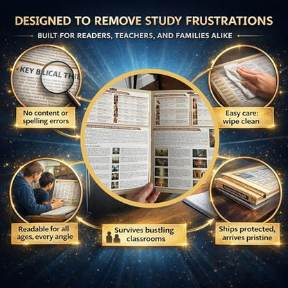 Cramcharts Bible Characters Guide | Old & New Testament Study Chart Set
