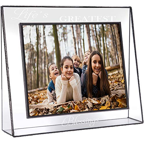 J Devlin Pic 319 Clear Photo Frame Engraved Life's Greatest Blessings Series (8x10 Horizontal) - size: 8x10 Horizontal