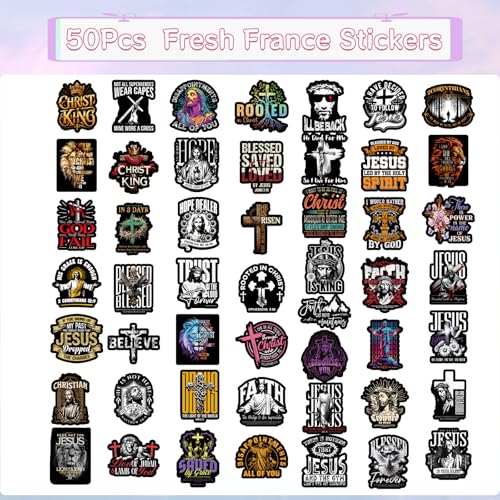 100pcs Jesus Bible Verse Stickers Christian Religious Faith Decals - color: 100pcs Bible Stickers 393