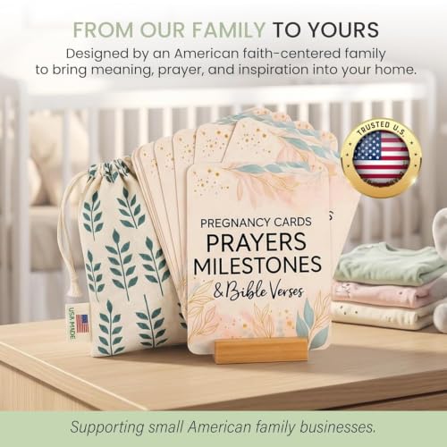 Devotional Pregnancy Prayer Cards for Christian Mothers, by Lumont - color: Floral Set