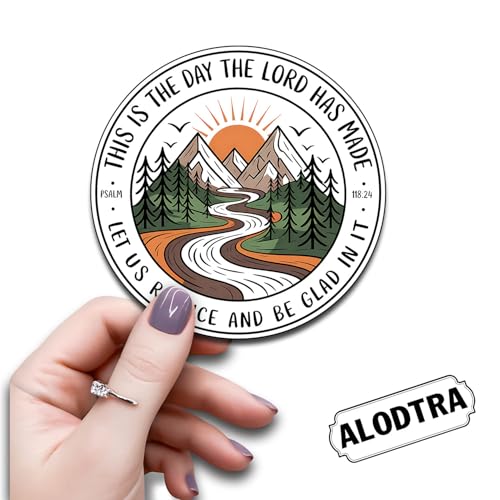 (3PCS) This is the Day the Lord Has Made Vinyl Sticker Pack Durable Waterproof Stickers for Laptop Water Bottle Car Bumper Phone Case - color: This is the Day the Lord Has Made