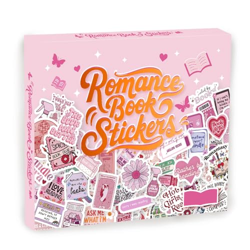200 PCS Holographic Bookish Stickers for Kindle, Book Stickers Pack with Elegant Foil-Stamped Pink Box, Waterproof Vinyl Decals for Laptop Water Bottles Scrapbooking BookTok Reading - style: 200 PCS Holographic Book Stickers - With Gifts Box