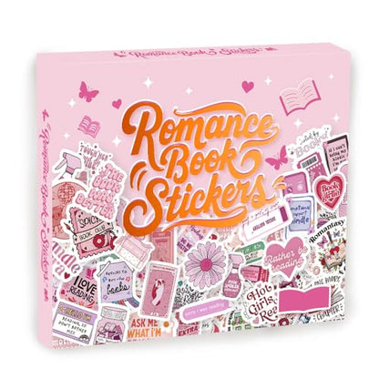 200 PCS Holographic Bookish Stickers for Kindle, Book Stickers Pack with Elegant Foil-Stamped Pink Box, Waterproof Vinyl Decals for Laptop Water Bottles Scrapbooking BookTok Reading - style: 200 PCS Holographic Book Stickers - With Gifts Box
