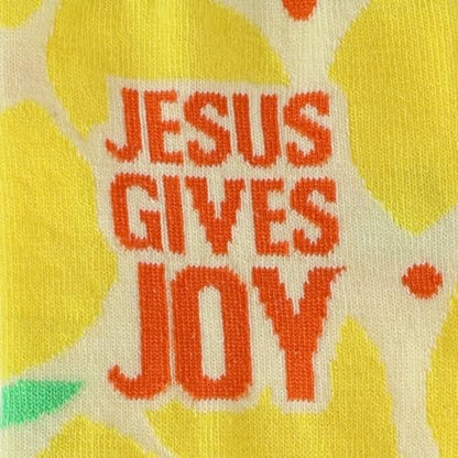 Kerusso Adult Socks, Christian Fun Socks, Novelty Socks, Cotton Blend Sock, One Size Fits Most - color: Lemon Yellow