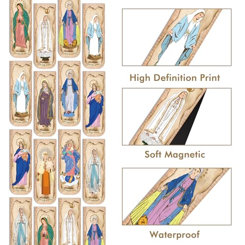 Virgin Mary Magnetic Bookmarks, Catholic Book Marks for Bible Study - style: Virgin Mary