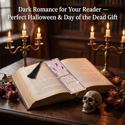 INSYOHO Halloween Gothic Diamond Art Bookmarks Kit for Adults Kids - color: Gothic Skeleton