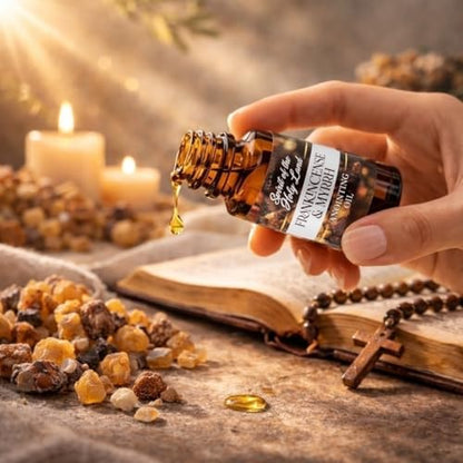 Biblical Frankincense & Myrrh Anointing Oil Blend from Jerusalem 2 x 10 ml