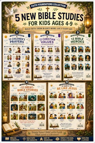 JELLY BEAN GENIUS VBS Decorations & Bible Posters, 5-Pack Laminated Set