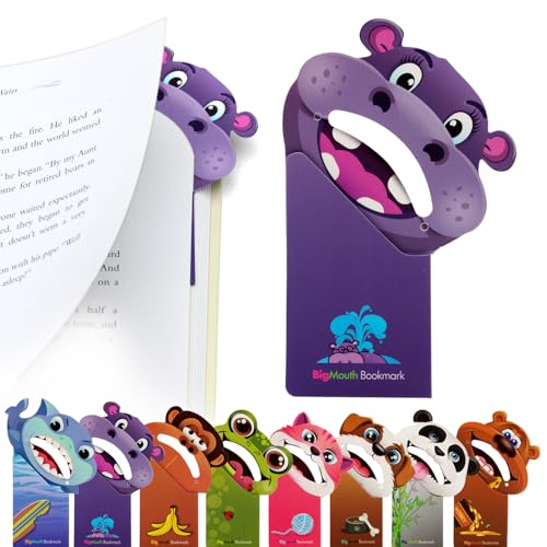 Thinking Gifts Magnetic Bookmark for Reading - Hippo - color: Hippo