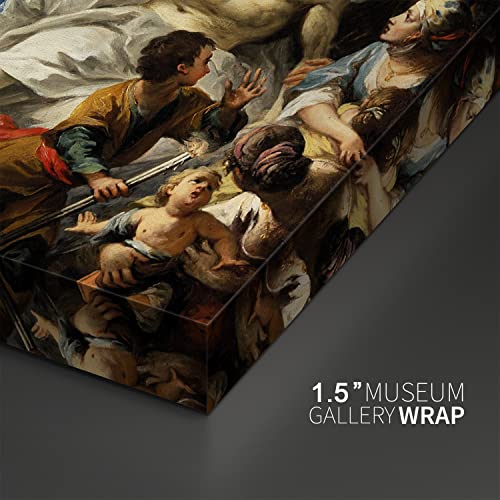 Canvas Print Wall Art - Raising of The Son of The Widow of Nain by Martino Altomonte - 12x18 inches - color: Raising of the Son of the Widow of Nain, size: 18"L x 12"W