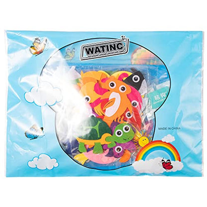 WATINC Dinosaur Felt Board Stories Set - Preschool Interactive Toy for Kids