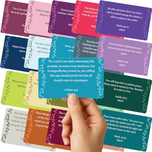 80 Unique Bible Verse Cards - Mini Scripture Cards for Women - color: Boho