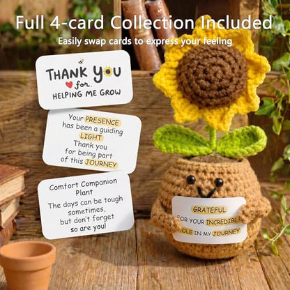 2 in 1 Personalized Glass Drinking Cup and Sunflower Emotional Support Crochet for Big Soul Besite Sister Unique Friend Friendship Christian Law Unbiological Birthday Bonus Adult Funny Inital Gift V - style: Initial-V