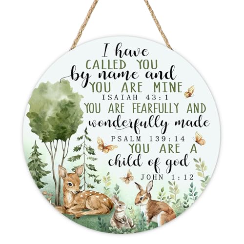 Christian You are a Child of God Front Door Sign, Religious Bible - color: Deer
