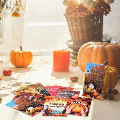 Marspark 240 Pcs Fall Thanksgiving Gospel Tracts Cards - style: Thanksgiving Day