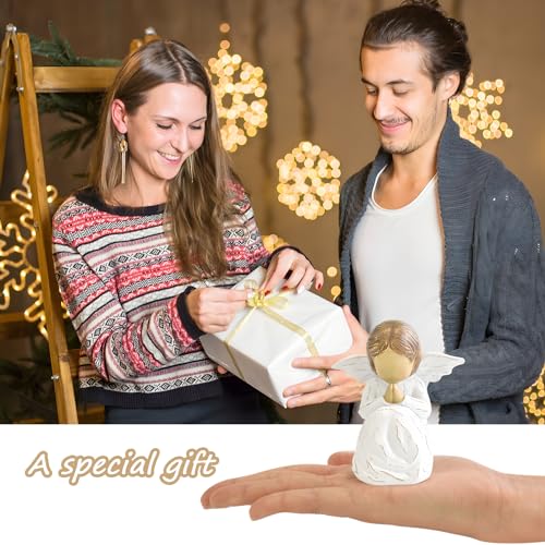 JINGIHE Praying Hands Angel Figurine, Baptism Gifts for Teen Girl
