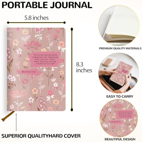 Christian Leather Lined Journal 200 Pages A5 Ruled Notebooks - color: Multi 1563