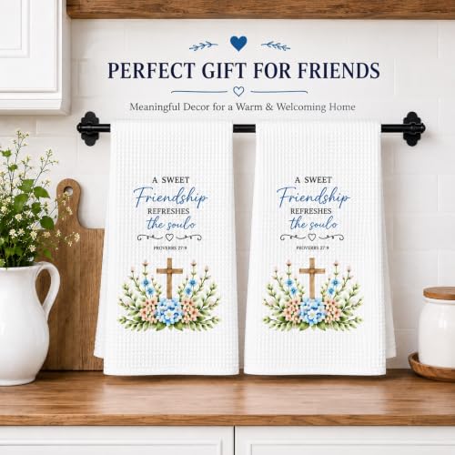 2-Piece Christian Gifts for Women, Friendship Gifts for Women, Towel Set
