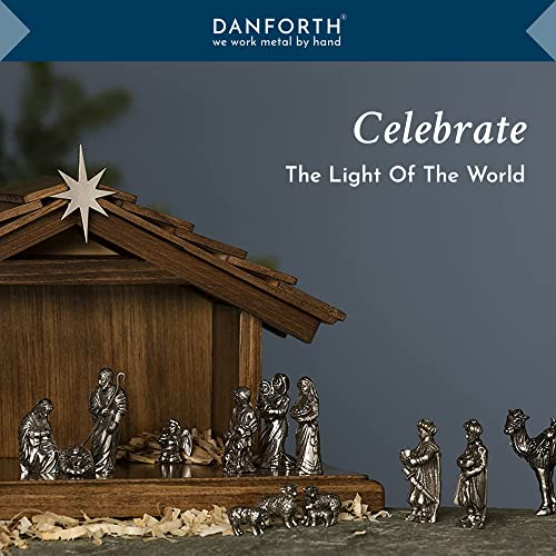 DANFORTH Small Sheep Sitting Nativity Figurine | Pewter Handcrafted in USA