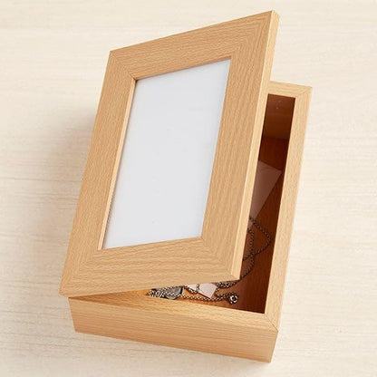 Personalization Universe Personalized First Communion Compass and Photo Keepsake Box - Customizable Storage for Religious Mementos, Perfect for Jewelry and Trinkets, First Communion Gift for Boys
