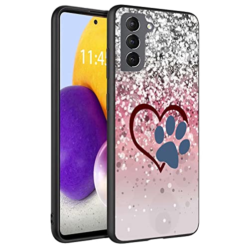 for Samsung S23 Case, Ultra-Thin Drop-Proof Soft and Smooth Liquid Silicone Phone Case, Suitable for Samsung Galaxy S23 Case 6.1 inch, Bling Footprint - color: HTT-H1-S23 021