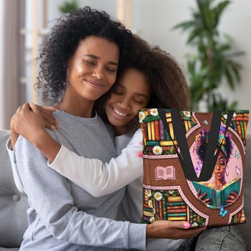 Bible Tote Bags for Women Christian Gifts Religious Church Shoulder Bag - color: African American