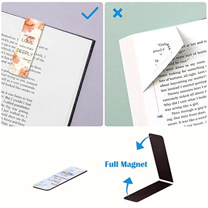 Magnetic Bookmarks, Page Markers, 10 Bible Verse Designs - color: Bible Verse Bookmarks